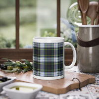 Plaid Scottish Clan Gordon Green White Check