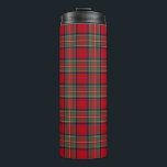 Plaid Scottish Clan Stewart Red Green Blue Check Thermal Tumbler<br><div class="desc">Featuring the popular traditional clan Stewart Scottish plaid pattern. This classic elegant plaid pattern makes this thermal tumbler an appreciated gift to every true coffee or tea lover on any special occasion or treat yourself</div>