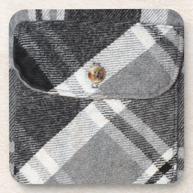 Plaid Shirt Coaster (Front)