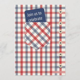 Plaid Shirt Invitation