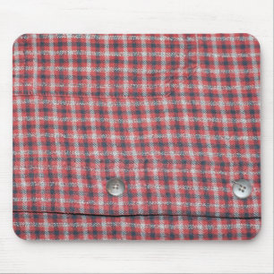 Plaid Shirt Mouse Mat