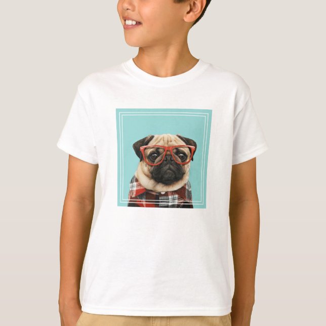 Plaid Shirt Pug (Front)