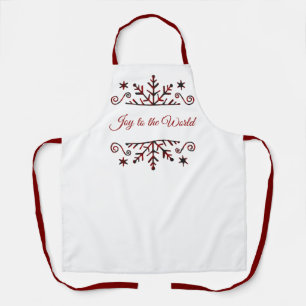 Plaid snowflake  apron