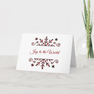Plaid snowflake  card