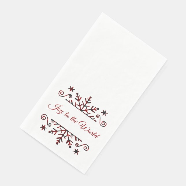 Plaid snowflake  napkin (Corner)