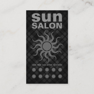 plaid spray tan punch card