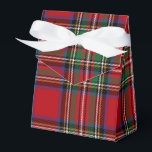Plaid Stewart Red and Green Party Tartan Favour Box<br><div class="desc">Complete your gifting needs with this cute plaid Stewart tartan pattern favor box for any special occasion including birthdays,  anniversaries,  holidays</div>