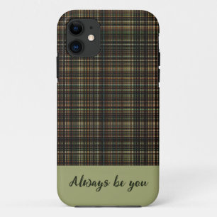 Plaid stripes pattern iphone Case