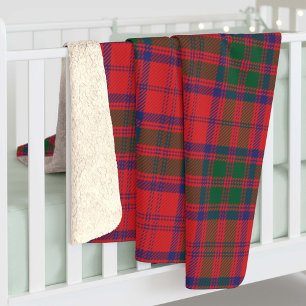 Plaid Sweet Home Tartan Clan Thompson Personalised Sherpa Blanket