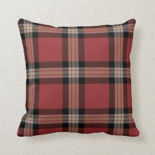 plaid tartan accent couch decorative pillow