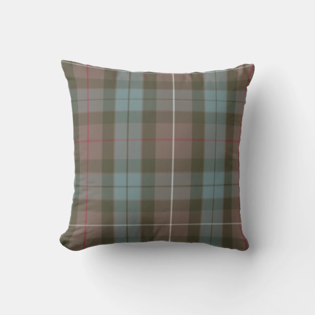 plaid tartan accent couch decorative pillow (Front)