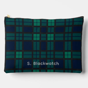 Plaid Tartan Clan Blackwatch Personalised Tartan Accessory Pouch