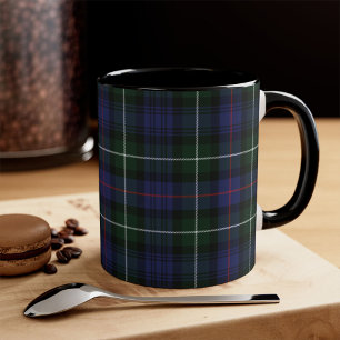 Plaid Tartan Clan MacKenzie Green Black Check Mug