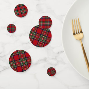 Plaid Tartan Clan Stewart Plaid Wedding Reception Confetti