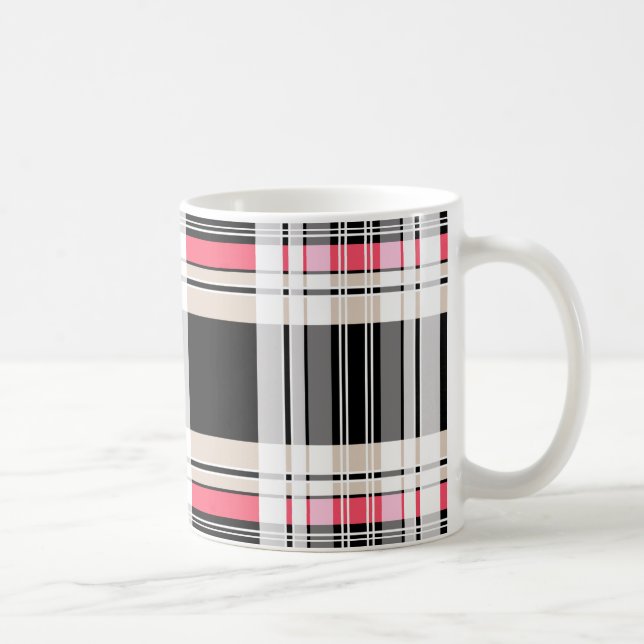 Plaid , tartan coffee mug (Right)