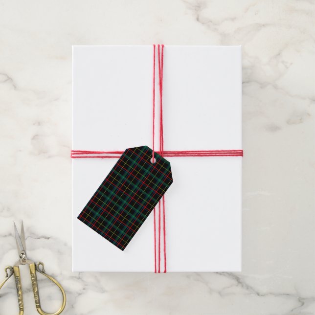 plaid tartan gift tags (With Twine)