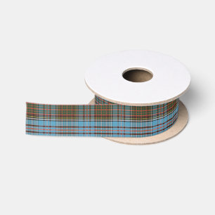 Plaid Tartan Holiday Clan Anderson Chequered Satin Ribbon