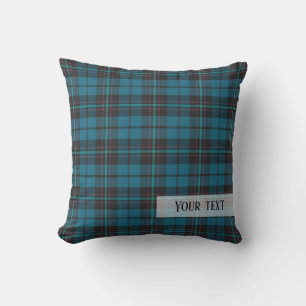 Plaid tartan pattern cushion