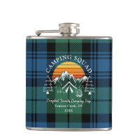 Plaid Tartan Retro Family Camping Squad Dad