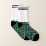 Plaid Tartan Rustic Pattern Dad Birthday Socks<br><div class="desc">Complete your gifting needs with this cute plaid tartan clan Duncan green black pattern socks for back to school,  or any special occasion including birthdays,  anniversaries,  holidays</div>