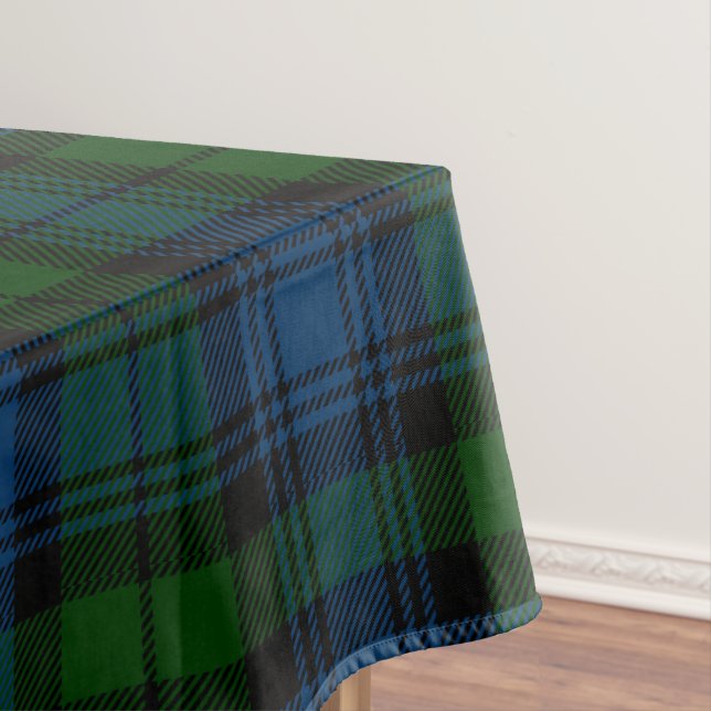 Plaid Tartan Scottish Clan Campbell Military Tablecloth (In Situ)