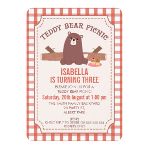 picnic birthday invitations zazzle uk