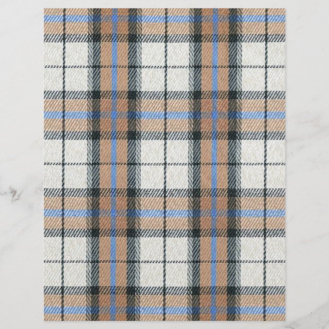Plaid Texture Scrapbook Paper (Front)