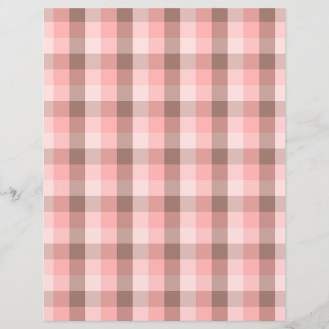 Plaid Texture Scrapbook Paper (Front)