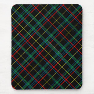 Plaid Texture with Black Background-25774 Mouse Mat