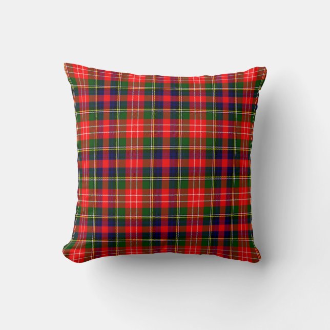 Plaid Throw Pillow Christie Tartan Pillow (Front)