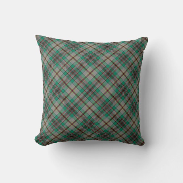 Plaid Throw Pillow Craig Tartan Pillow (Front)