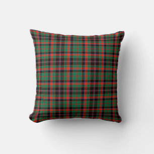 Plaid Throw Pillow Cumming Hunting Ancient Tartan