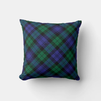 Plaid Throw Pillows Blackwatch Modern Tartan