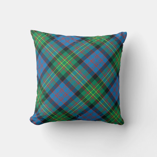 Plaid Throw Pillows Bowie Ancient Tartan Pillow (Front)