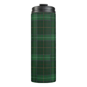 Plaid Walsh Green Check Pattern Thermal Tumbler