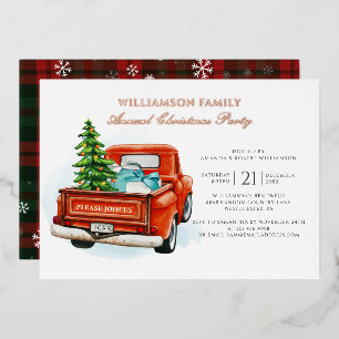 Plaid Watercolor Christmas Party