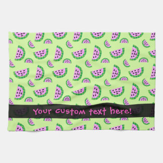 Plaid Watermelon Slice Pattern Tea Towel