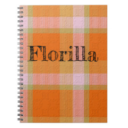 Plaid With Pattern Notebook