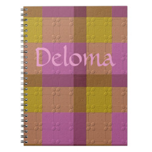 Plaid With Pattern Notebook