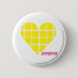 Plaid Yellow 2 6 Cm Round Badge