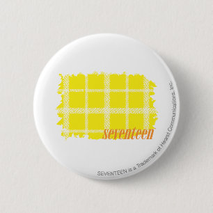 Plaid Yellow 3 6 Cm Round Badge