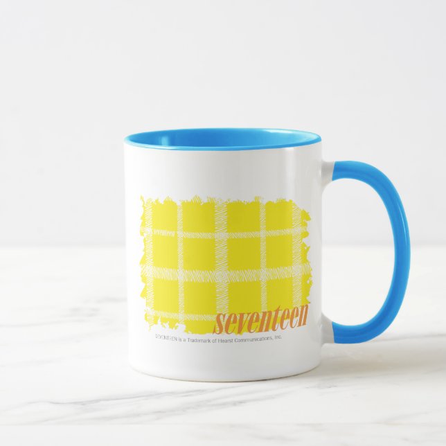 Plaid Yellow 3 Mug (Right)