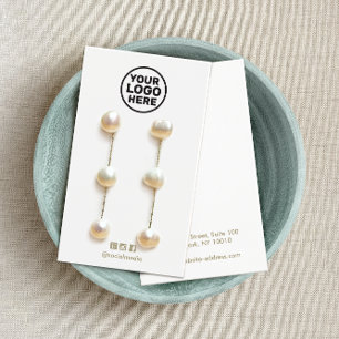 Plain Add Your Logo Earring Display Card
