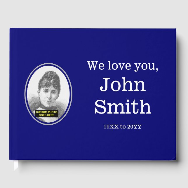 Plain and Minimal Memories Guestbook (Front)