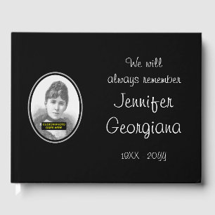 Plain and Respectable Funeral Guest Book