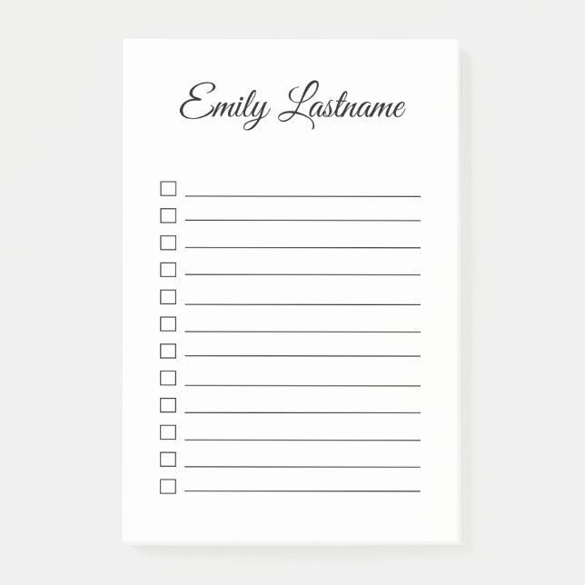 Plain and Simple Personalised Notes (Front)