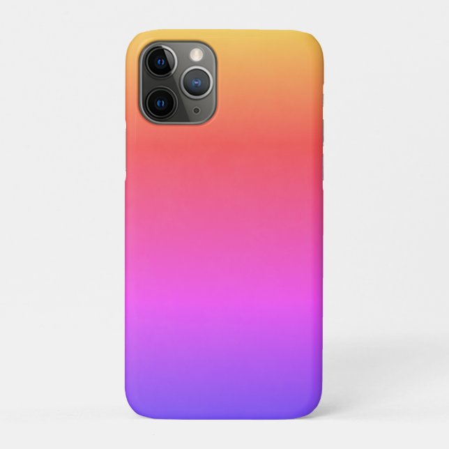Plain and Simple Rainbow Colours Ombré Case-Mate iPhone Case (Back)
