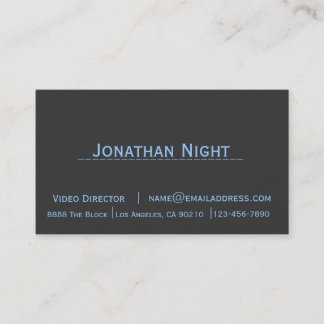 Plain and simple two tone business card