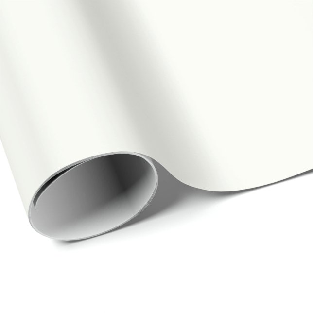 Plain Arctic Milk White colour Wrapping Paper (Roll Corner)