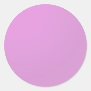 Plain Artistic Pink Purple : Add text or image Classic Round Sticker